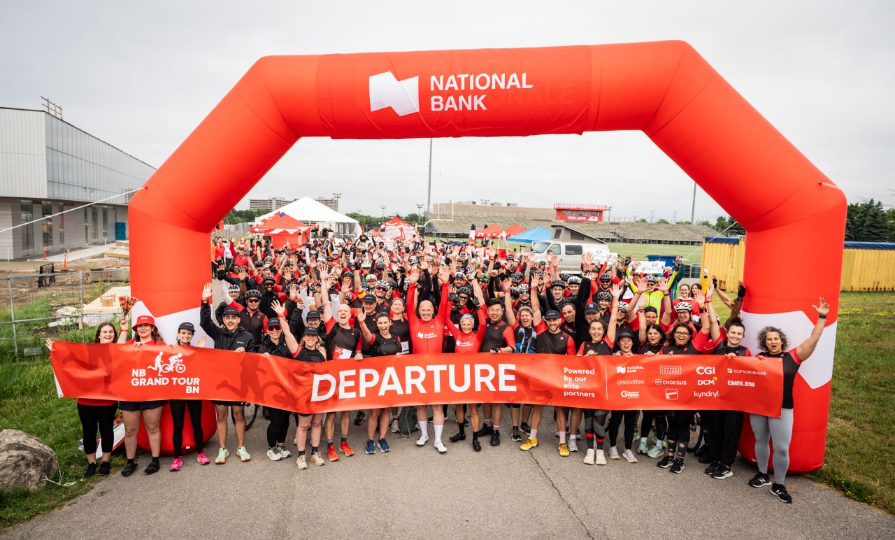 Nearly 300 National Bank employees and volunteers are participating in the 13th edition of the NB Grand Tour.