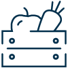 Icon representing the agri-food sector.