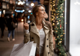 Young woman doing some shopping 