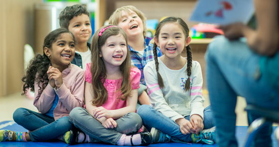 Group of children in kindergarden