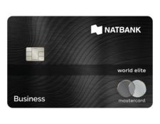 Photo of a Natbank Mastercard World Elite credit card