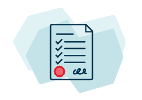 Illustration of a completed form